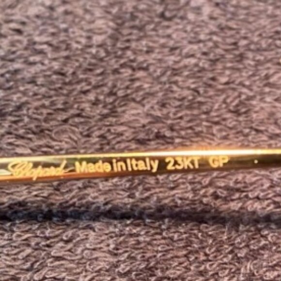 Authentic, Brand New Chopard 23K Gold Plated Frames - Picture 5 of 6